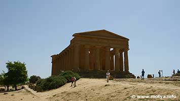 The temple of Concordia (440-430 BC, among the best preserved greek temples because it has been used as a christian church The temple of Concordia (440-430 BC, among the best preserved greek temples because it has been used as a christian church
