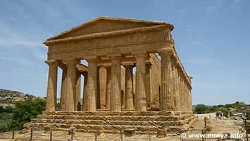 The temple of the Concordia The temple of the Concordia