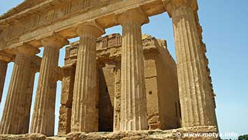The cella of the temple of Concordia The cella of the temple of Concordia