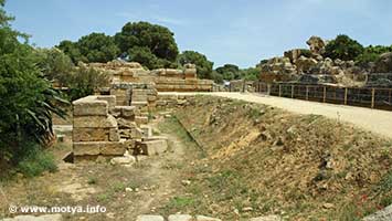 The temple of Zeus, the foundations. The temple of Zeus, the foundations.