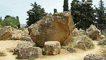A huge block that was part of temple, over two meters high. A huge block that was part of temple, over two meters high.