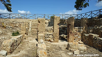 The Casermetta, built externally to the walls. The standing stones with signs of doors and windows are still intact. The walls have been erected all around the island. The Casermetta, built externally to the walls. The standing stones with signs of doors and windows are still intact. The walls have been erected all around the island.