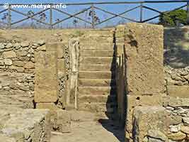The stairs at the Casermetta. The stairs at the Casermetta.