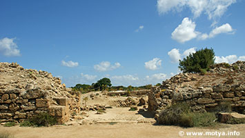 The South gate, looking towards the area adiacent to the Cothon. The South gate, looking towards the area adiacent to the Cothon.