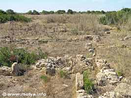 An excavated area with housing structures that had not been cleaned up. In the foreground a house structure facing a street. An excavated area with housing structures that had not been cleaned up. In the foreground a house structure facing a street.