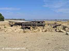Excavations of the industrial area of Mothia, covered to protect the excavations from rain and wind. Excavations of the industrial area of Mothia, covered to protect the excavations from rain and wind.