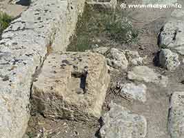 Detail of the stones that served for the gates of Motya. Detail of the stones that served for the gates of Motya.