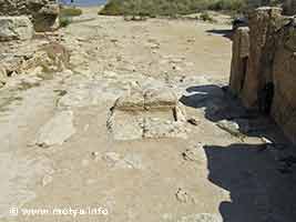 The main gate in the walls of Motya. The main gate in the walls of Motya.