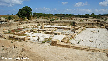The foundations of the sanctuary excavated in recent years The foundations of the sanctuary excavated in recent years