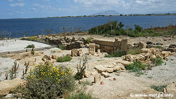 An impression of the tophet at Motya, here a large number of stelae were found during excavations, now on display at the museum and outside. An impression of the tophet at Motya, here a large number of stelae were found during excavations, now on display at the museum and outside.