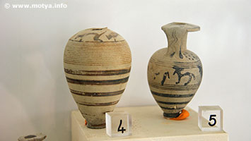 Corinthian pottery used for unguents. Corinthian pottery used for unguents.