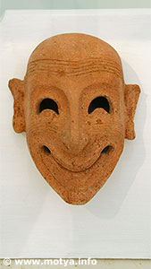 The punic mask of Motya. The punic mask of Motya.