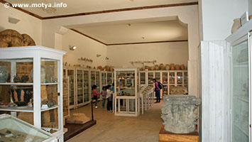 A room of the museum Whitaker with many delicate archaeological finds of Mothia and Marsala. A room of the museum Whitaker with many delicate archaeological finds of Mothia and Marsala.